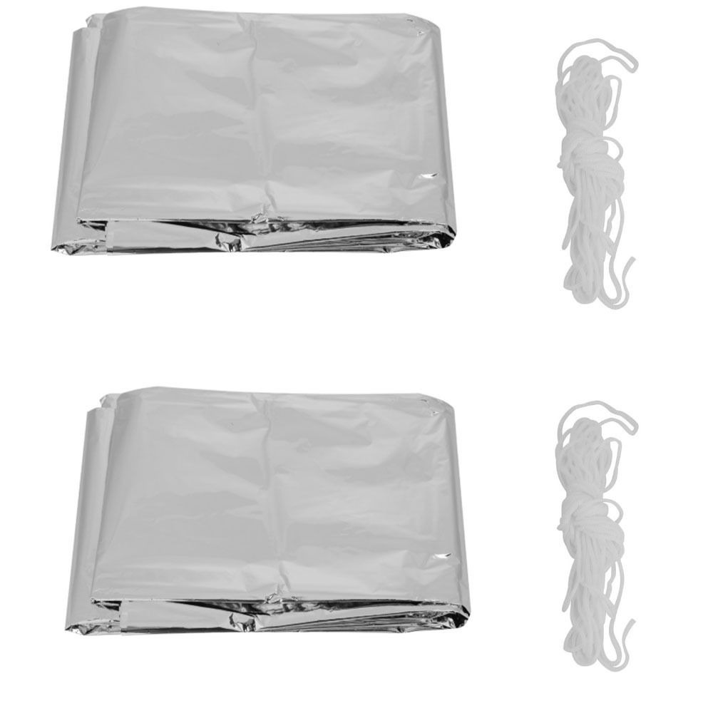 Survival Blanket Reflective - 2 adet dayanıklı yansıtıcı acil barınak