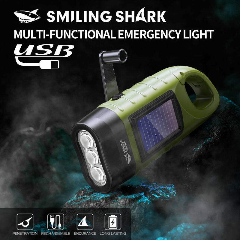 Solar Emergency Charger - 1 adet LED el feneri güneş