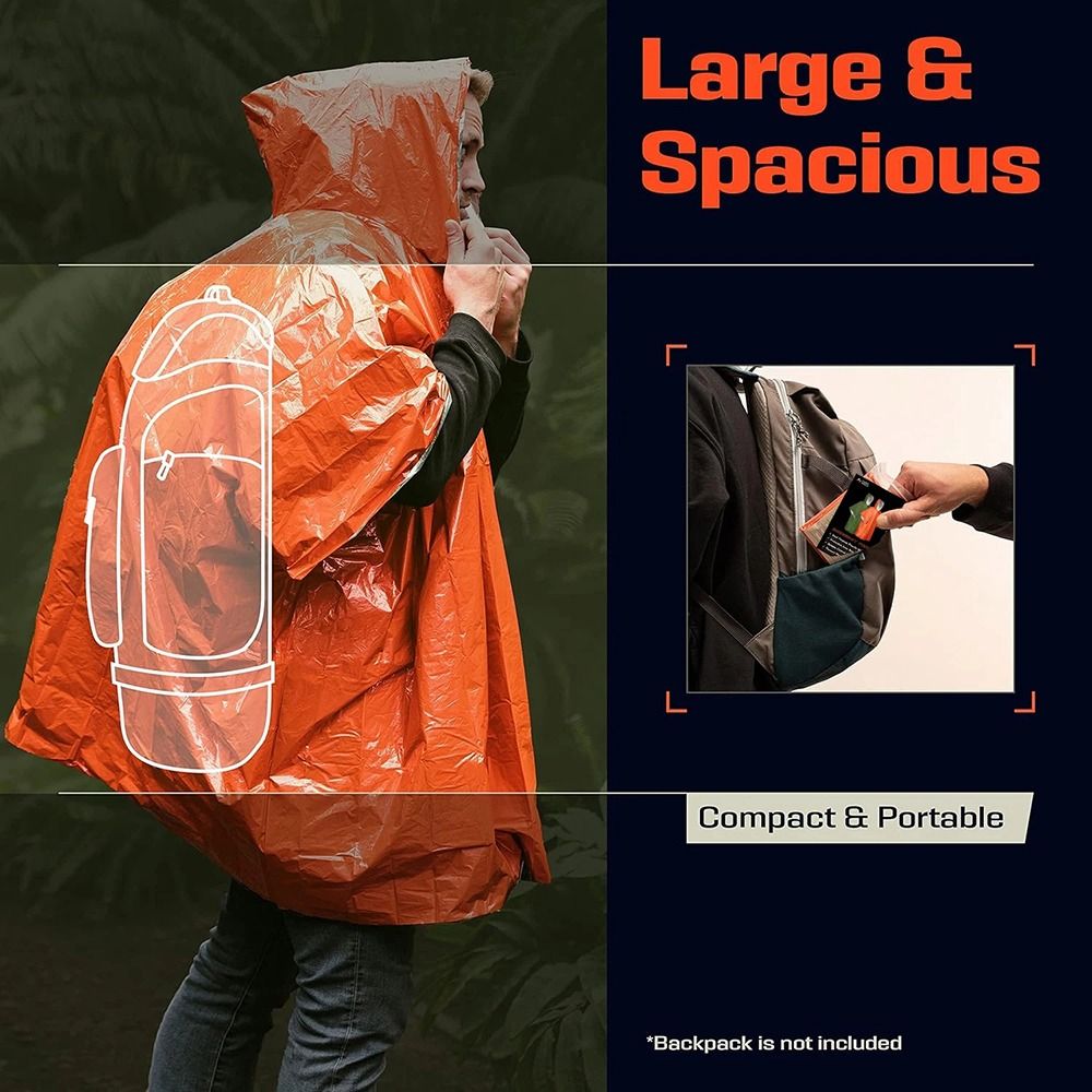 1 Adet Yürüyüş Seyahat Çadırı  - Emergency Poncho Rain incelemesi ve fiyatı